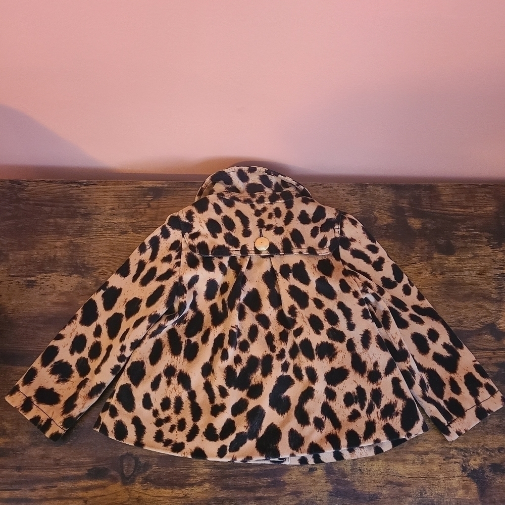 Baby GAP Leopard Print Trench  Coat 4 Years - Picture 2 of 8